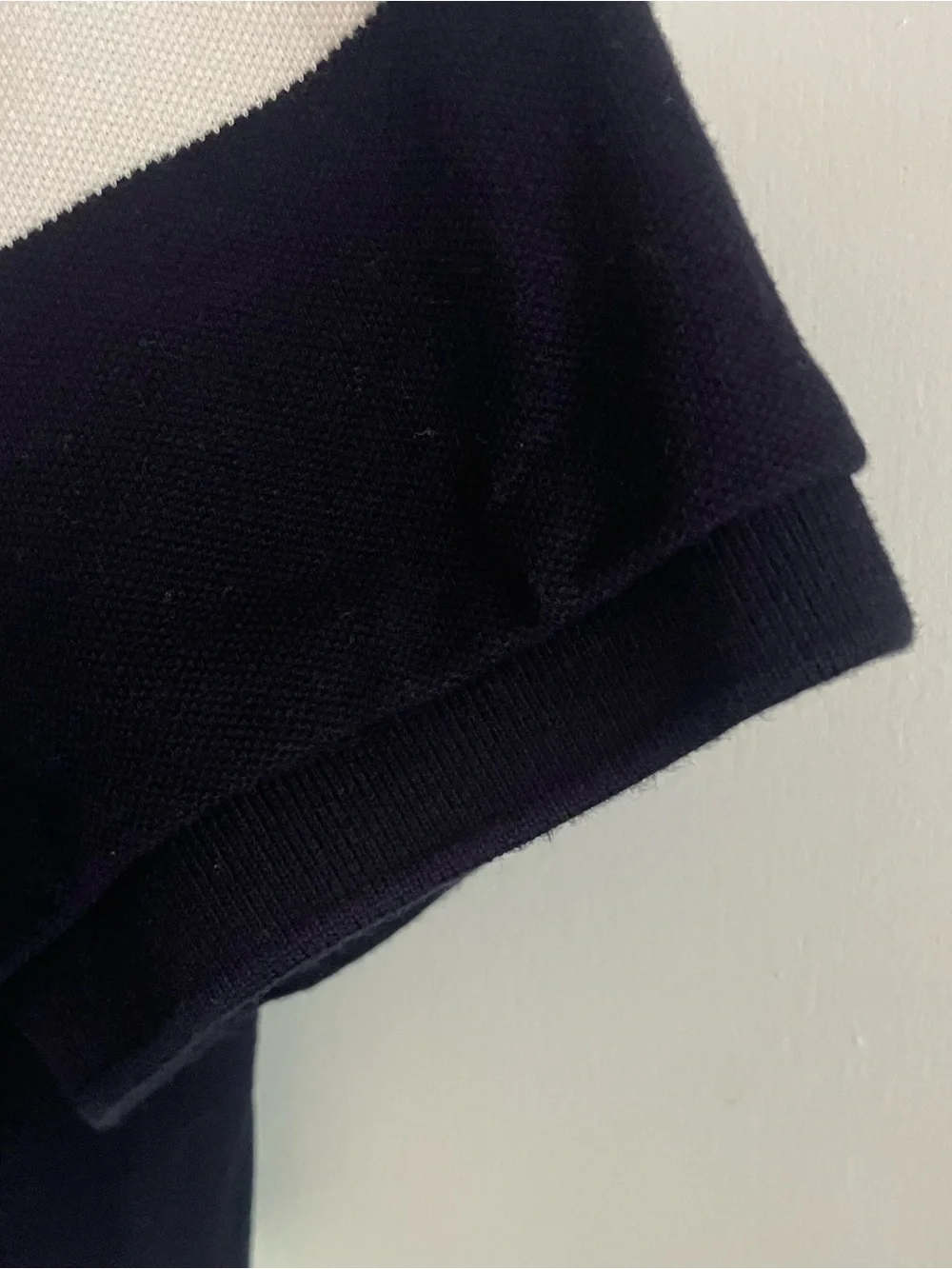 J. Crew Navy and White Wide-Stripe Polo Shirt